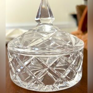 Bohemian Vintage Heavy Cut Crystal Candy dish